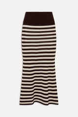 x BELLA HADID Tucker Knit Midi Skirt - Cowboy Stripe