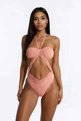 Ibiza Dreams Cutout One Piece Swimsuit - Nude