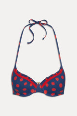 x Khy Dolce Push Up Bikini Top - Strawberry Dot