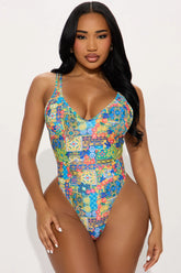 Kailani 1 Piece Swimsuit - Teal/combo