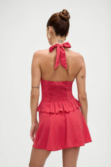 Angeline Mini Skirt - Ladybug