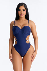 Summer Forever 1 Piece Swimsuit - Navy