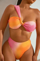 As The Sun Sets 2 Piece Bikini - Pink/combo