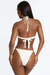 Liana Textured Molded Cup 2 Piece Bikini - White
