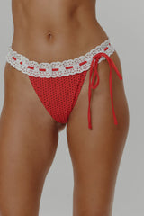 Lacey Micro Bikini Bottom - Spice Dot