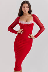 scarlet corset dress