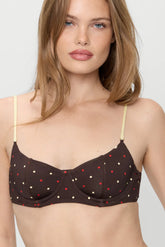Cola Underwire Shine Bikini Top - Honey Bug