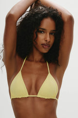Nick Skimpy Triangle Bikini Top - Yellow Iris