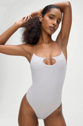 Rutherford Cheeky One Piece Swimsuit - Heather Grey