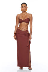 Melodie Pearl 3 Piece Bikini Set - Brown