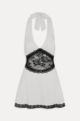 Audrey Satin Mini Dress - Soft Sand