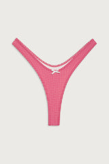 Full Moon Micro Bikini Bottom - Ladybug Gingham