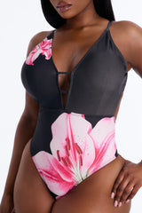 Out Of Reach 1 Piece Swimsuit - Black/combo
