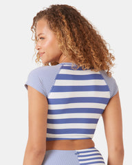 Stripe Out Crop Rashguard