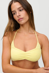x JENNIE Astrid Ribbed Bikini Top - Honeycomb