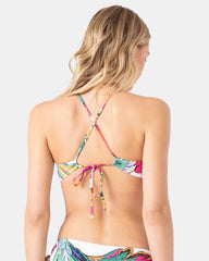 Beach Blossom Athletic Triangle Bikini Top