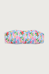 Rosabella Bandeau Bikini Top - Painted Petals