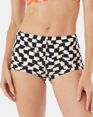 Checked Out Reversible Shortie Bikini Bottom