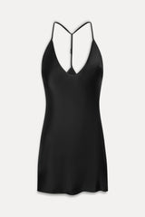x JENNIE Colette Silk Mini Dress - Black