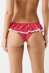Mercer Swim Skirt - Scarlet Dot