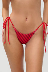 x JENNIE Mackenzie Shine Bikini Bottom - Spring Stripe