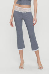 Nikki Gingham Capri Pants - Midnight Wishes