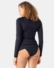 New Essentials Ls Zip Rashguard