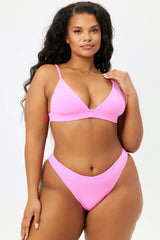 Enzo Terry Cheeky Bikini Bottom - Blushing