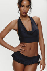 Gianna Halter Bikini Top - Black