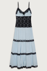 Vineyard Crochet Maxi Dress - Moonlight