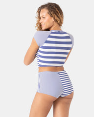 Stripe Out Crop Rashguard