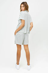 Coco Velvet Button Up Shirt - HB Diamond