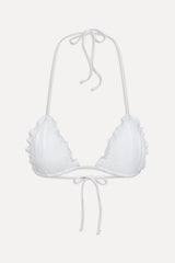 Tidal Eyelet Triangle Bikini Top - Spring Cloud