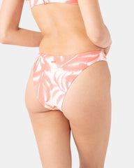 Palm Haze Knotted Scoop Cheeky Bikini Bottom