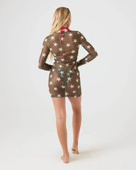 Star Daze Long Sleeve Mesh Dress