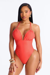 Lagoon Luxe 1 Piece Swimsuit - Coral
