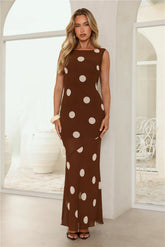 Viral Mode Maxi Dress Brown