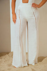 Grecian Sea Breeze Cover Up Pants - White