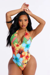 Wild Side 1 Piece Swimsuit - Multi Color