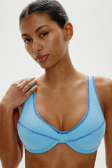 Romeo Underwire Bikini Top - Blue Vanilla