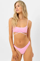Waco Bralette Bikini Top - Baby Pink