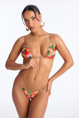 Sable Contrast Trim 2 Piece Bikini - Orange/combo