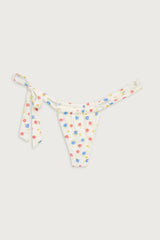 Kealy Tie Side Cheeky Bikini Bottom - Water Blossom