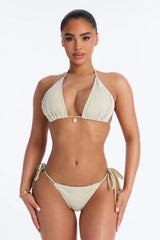 Ocean Dip Fishnet & Seashells 2 Piece Bikini - Olive