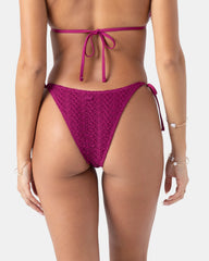 Crochet Tie Side Cheeky Bikini Bottom