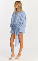 Lioness - Elements Mini Dress - In Slate Blue