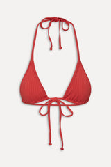 Paradise Halter Bikini Top - Cherry