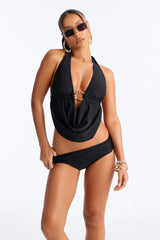 Better Late Than Never 2 Piece Swimsuit - Black
