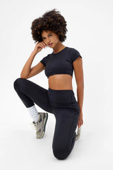 Zippy Crop Top - Black