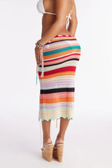 Liliana Crochet Cover Up Skirt - Multi Color